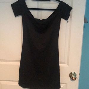 Off the shoulder mini party dress